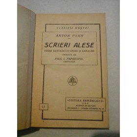   SCRIERI  ALESE  -  ANTON  PANN